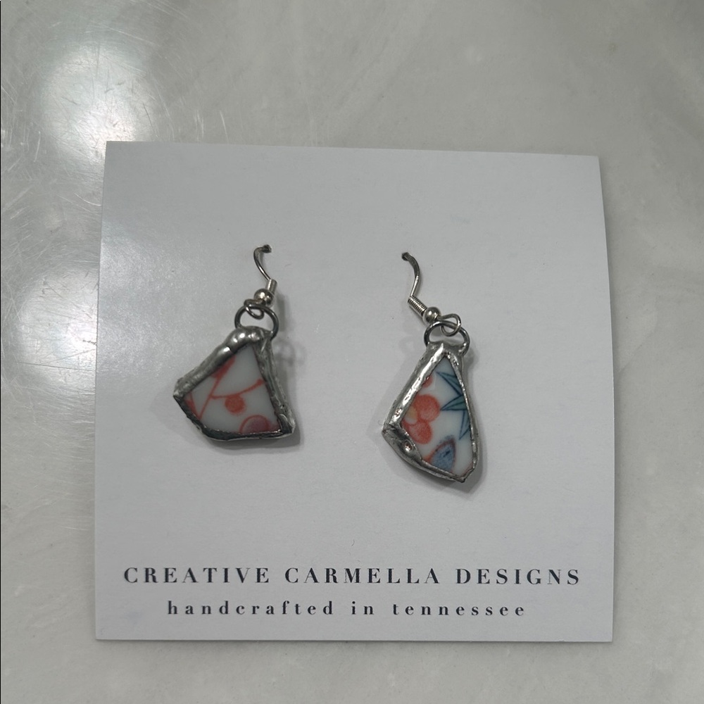 Silver and Multicolor Earrings